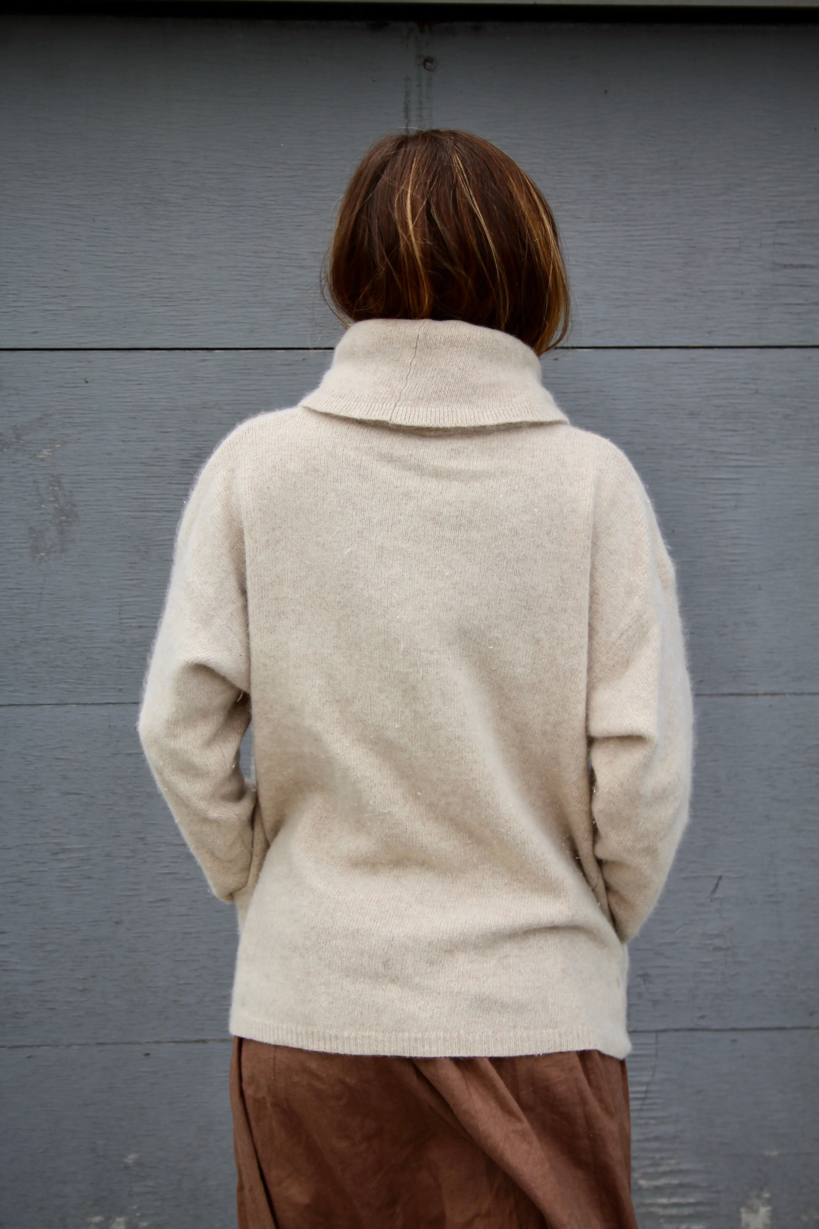 60s Lambswool & Angora Cozy Sweater M/L