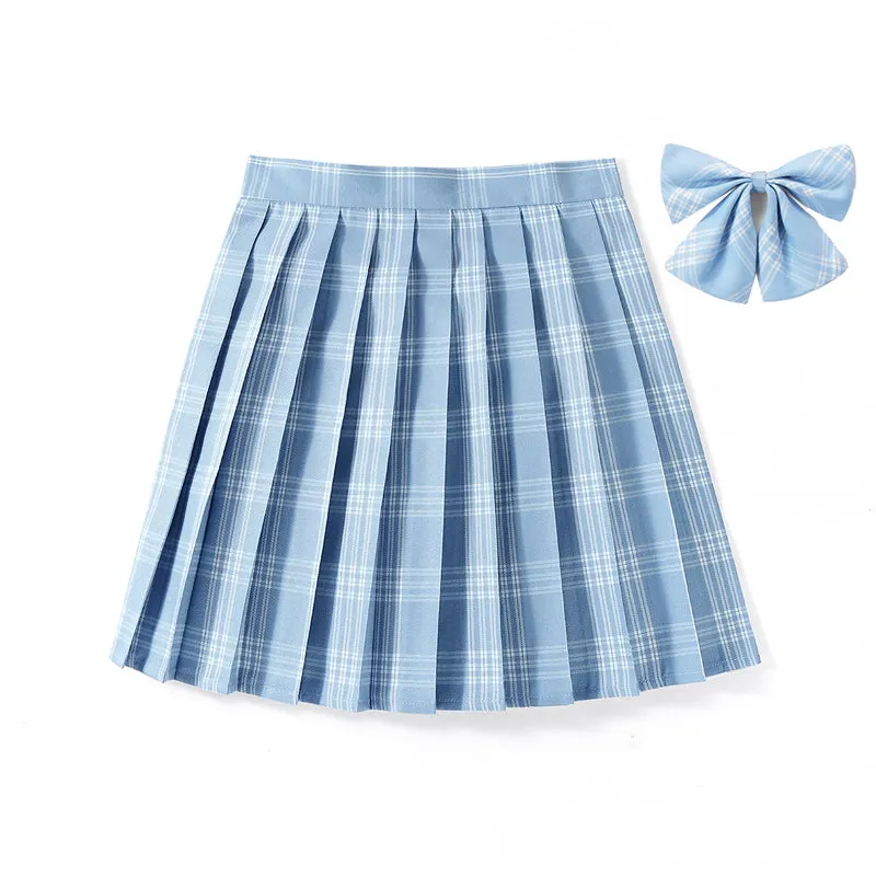 [Air Blue] JK vintage plaid seifuku uniform skirt