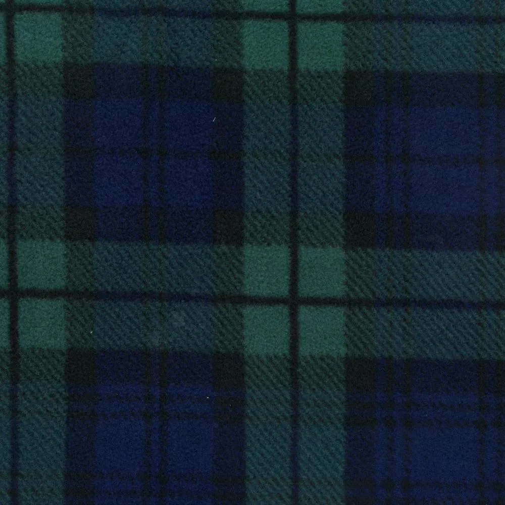 Anti-pill fleece tartans - Black Watch