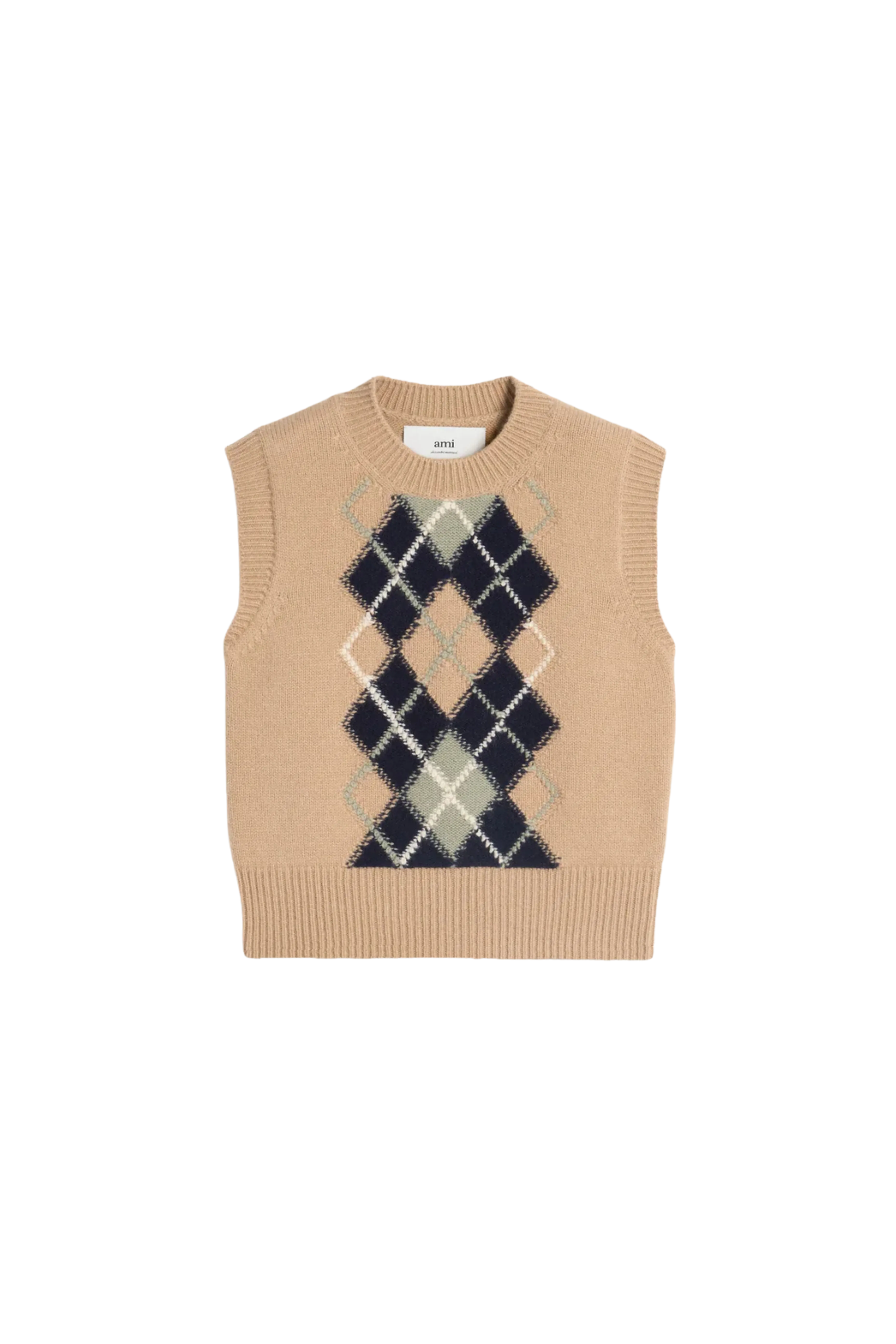 Argyle Sleeveless Sweater