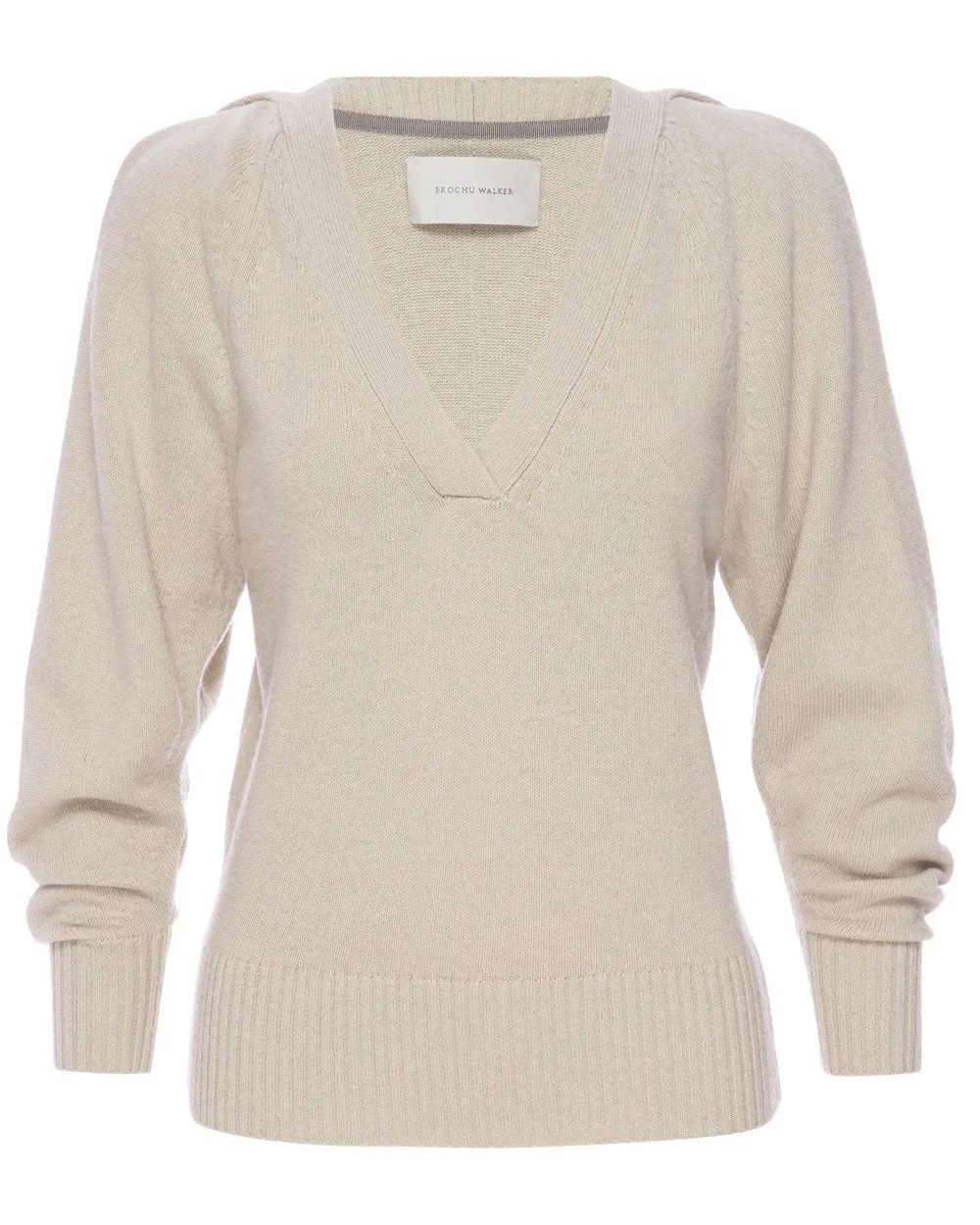 Bisque Idris V Neck Pullover