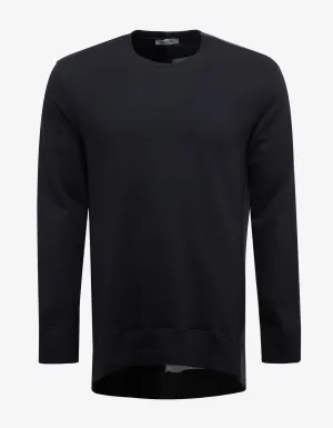 Black Jamie Reid Print Longline Sweatshirt