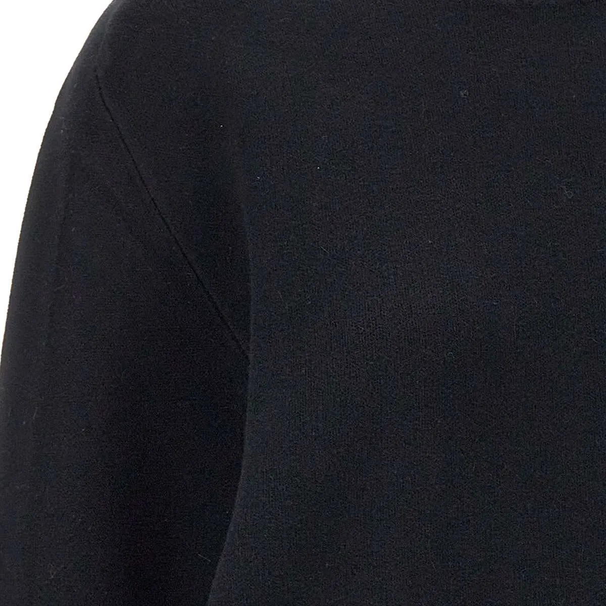 Black Viscose Angora Batwing Sweater