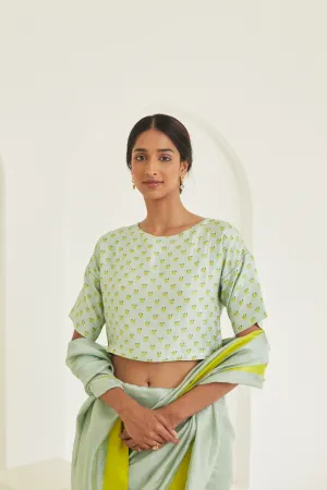 Calm Seafoam Mulberry Silk Blouse