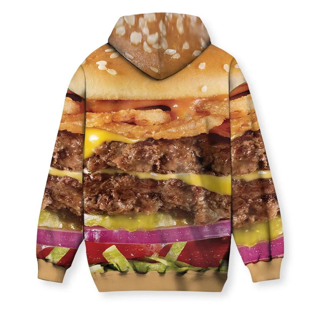 Cheeseburger Men's Zip-Up Hoodie