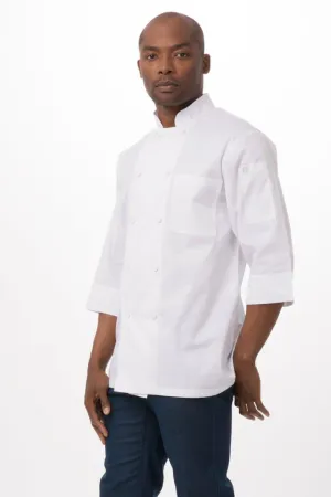 Chef Works Basic 3/4 Sleeve Mens Chef Jacket