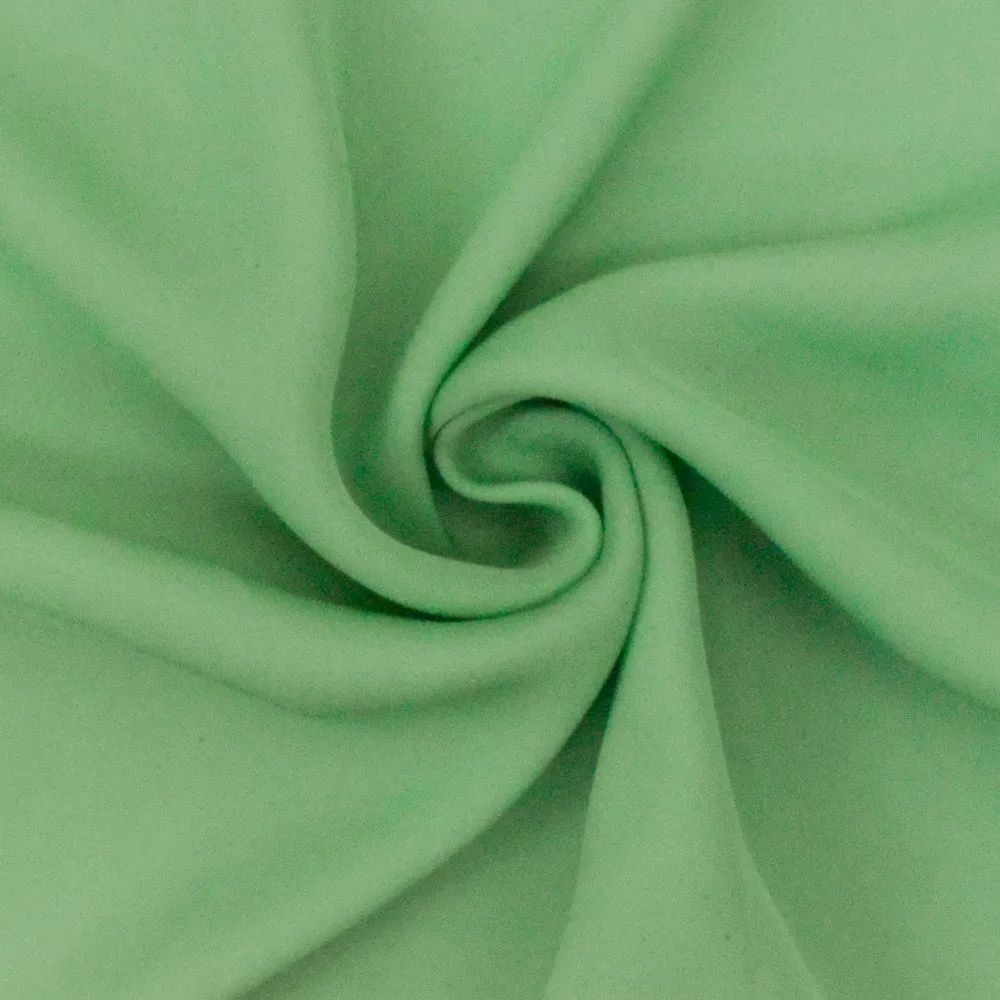 Clean Green Solid Silk Georgette Woven Fabric