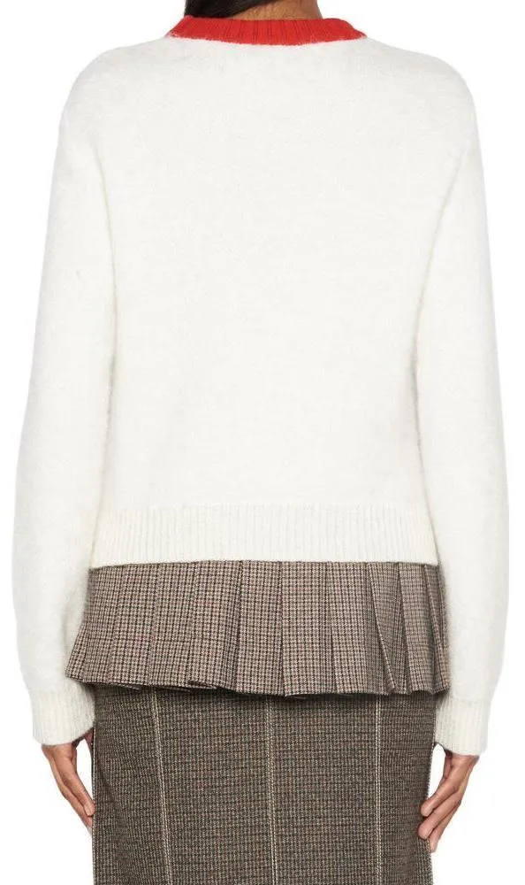 Cropped Logo Knitted Jumper