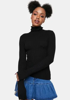 Dating Stories Ribbed Turtleneck