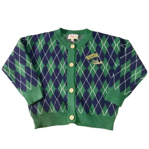 Diamonds & Emeralds Argyle Knit Cardigan