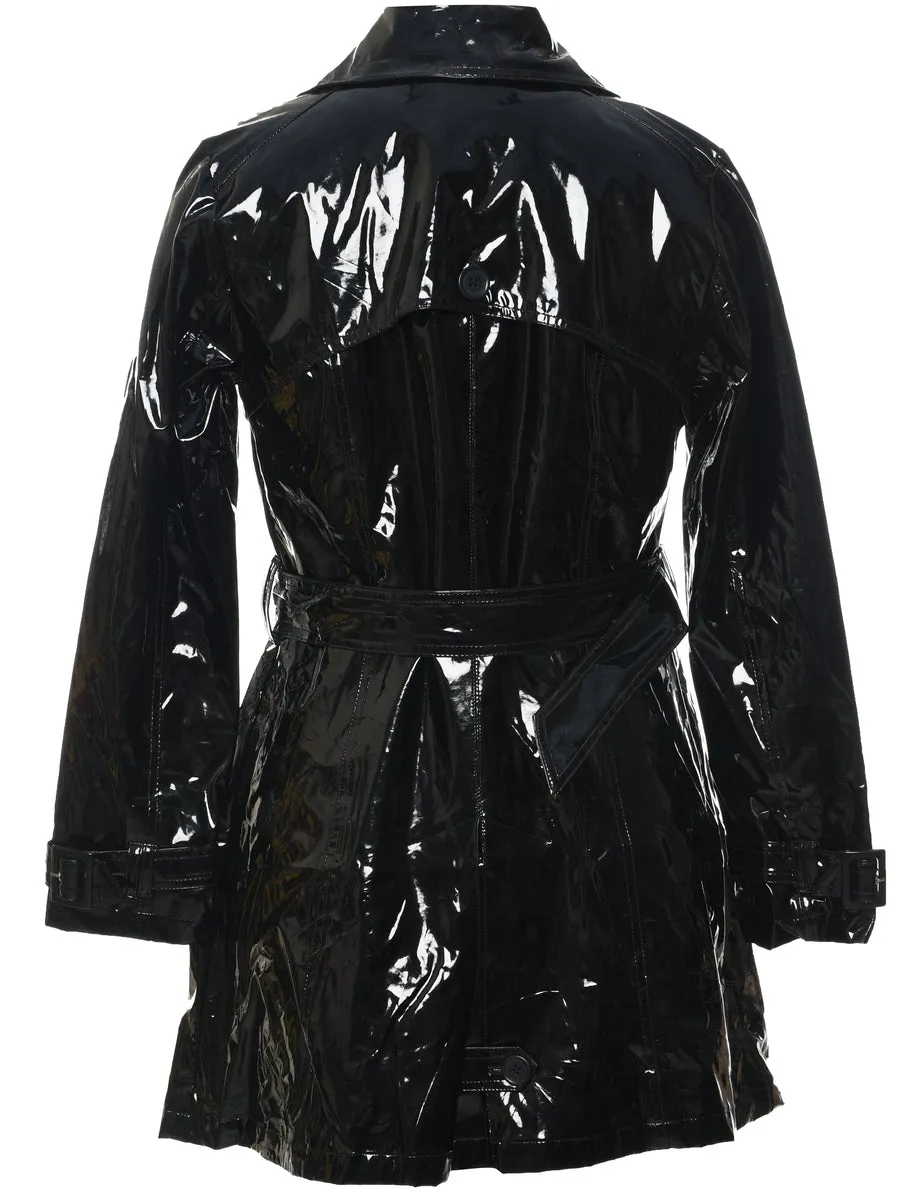 Double Breasted Y2K Raincoat - M