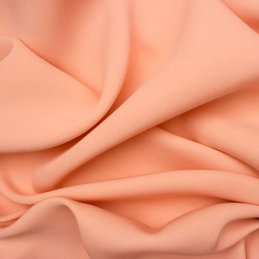 Dusty Peach Silk Moss Crêpe