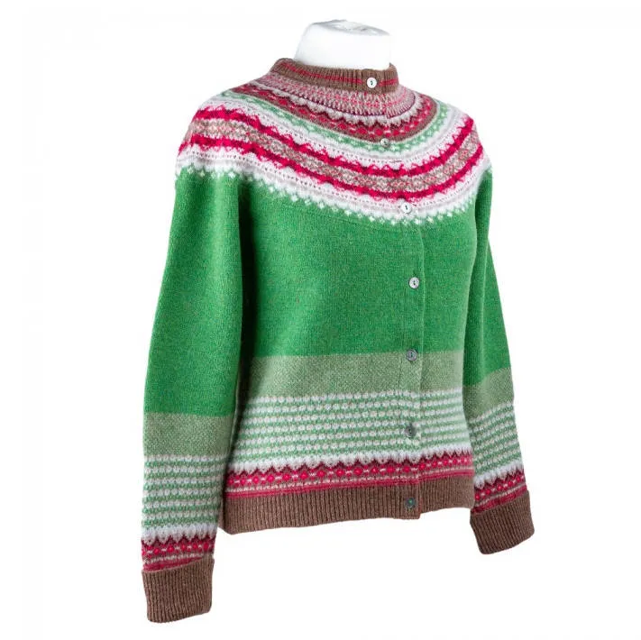 Eribe Alpine Cardigan in Watercress