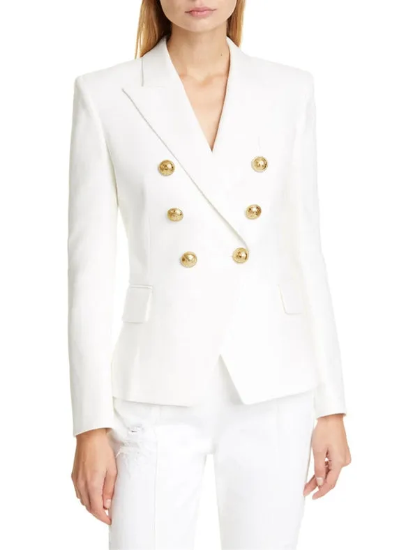 Fashionable Short Double Breasted Suit Jacket