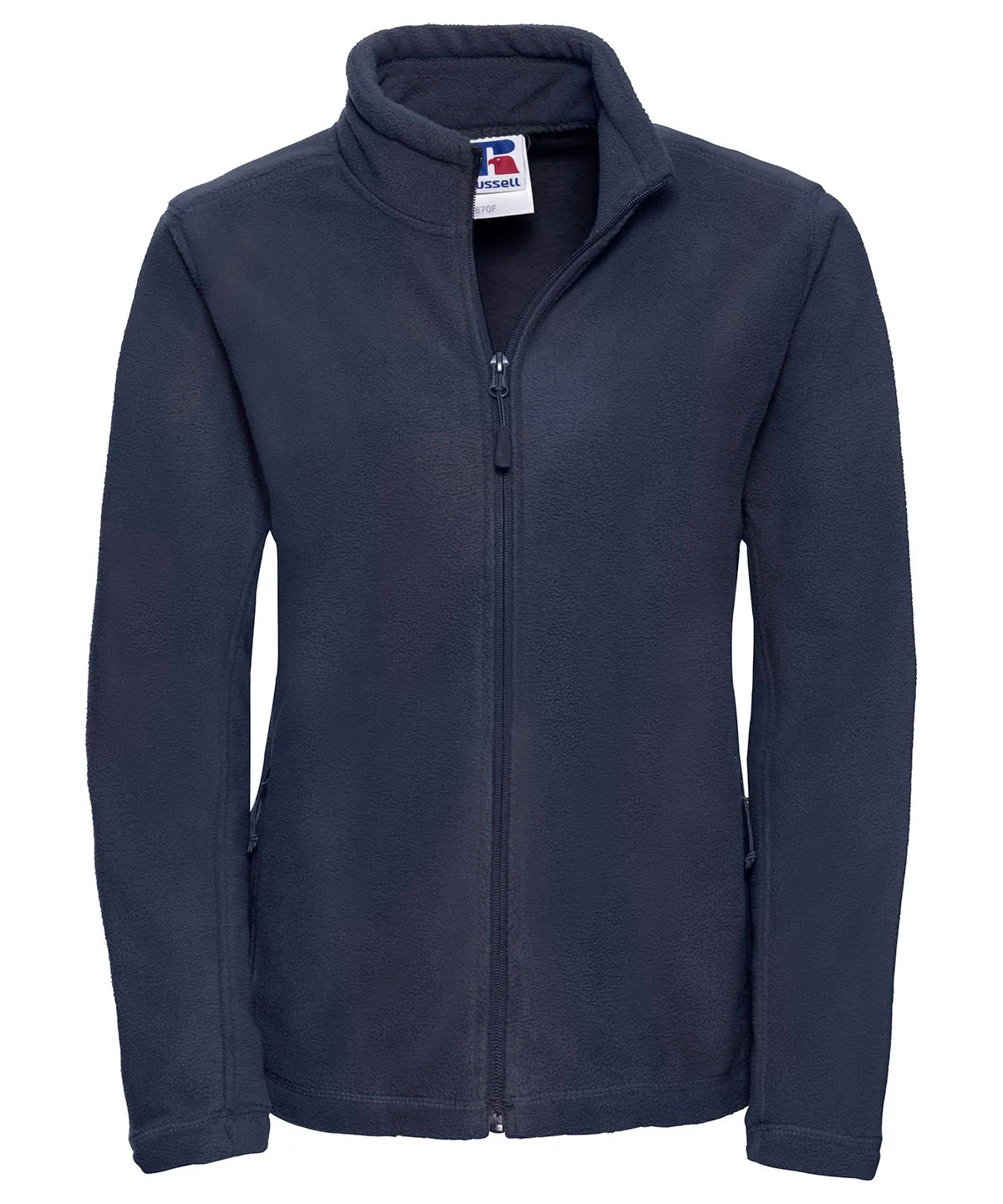 French Navy - Women's full-zip outdoor fleece