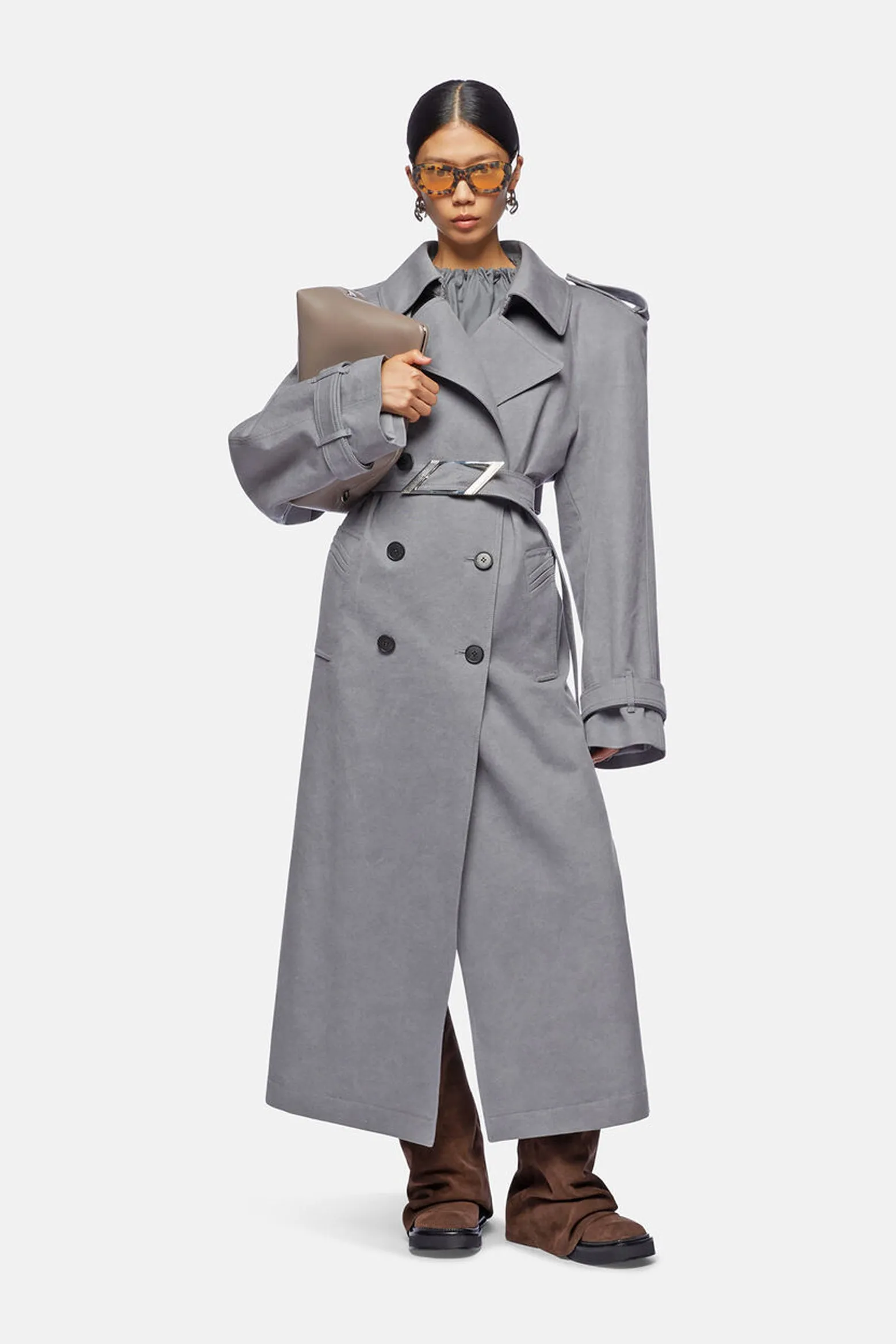 GREY TRENCH