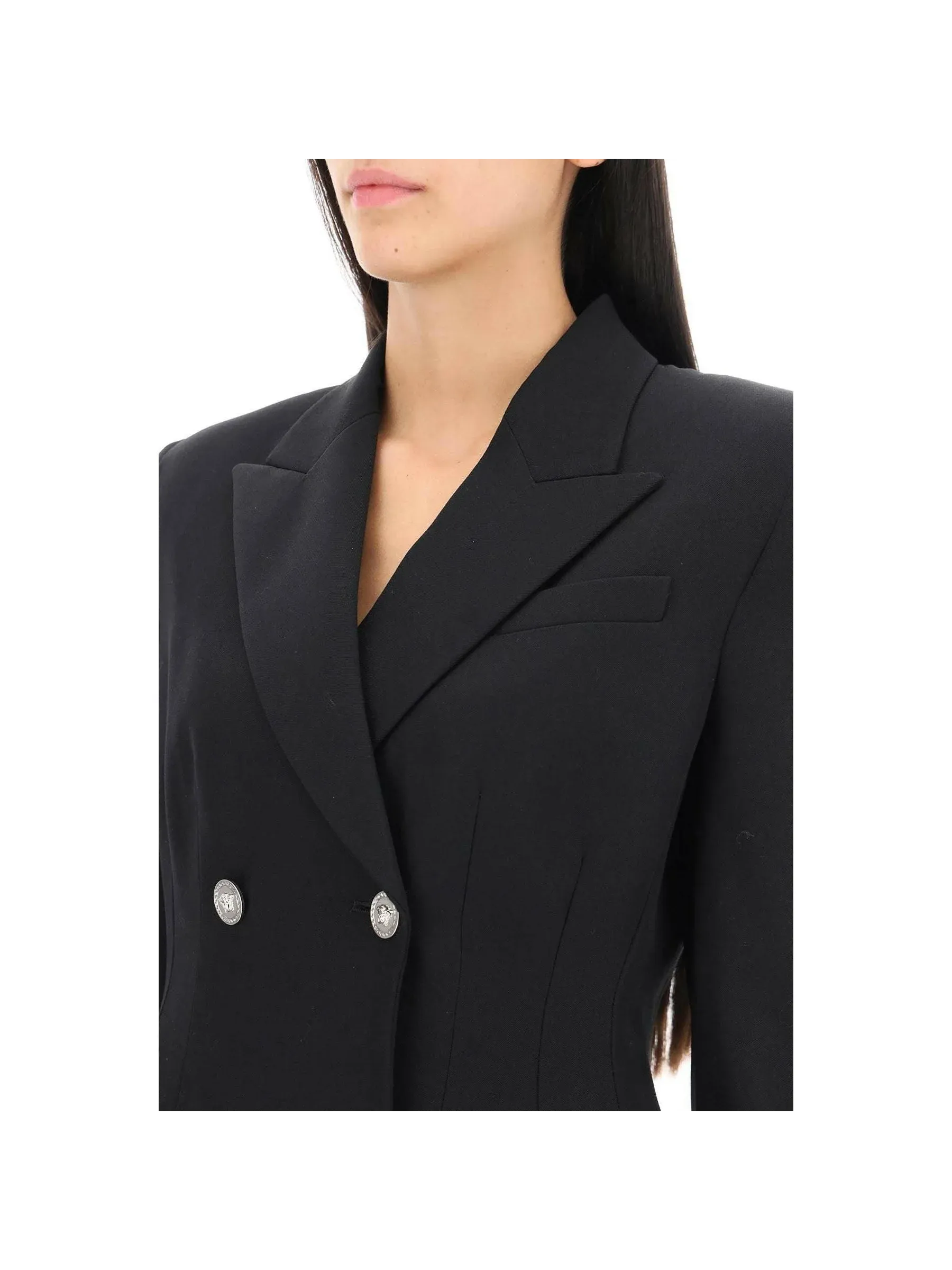 Hourglass Double-Breasted Blazer