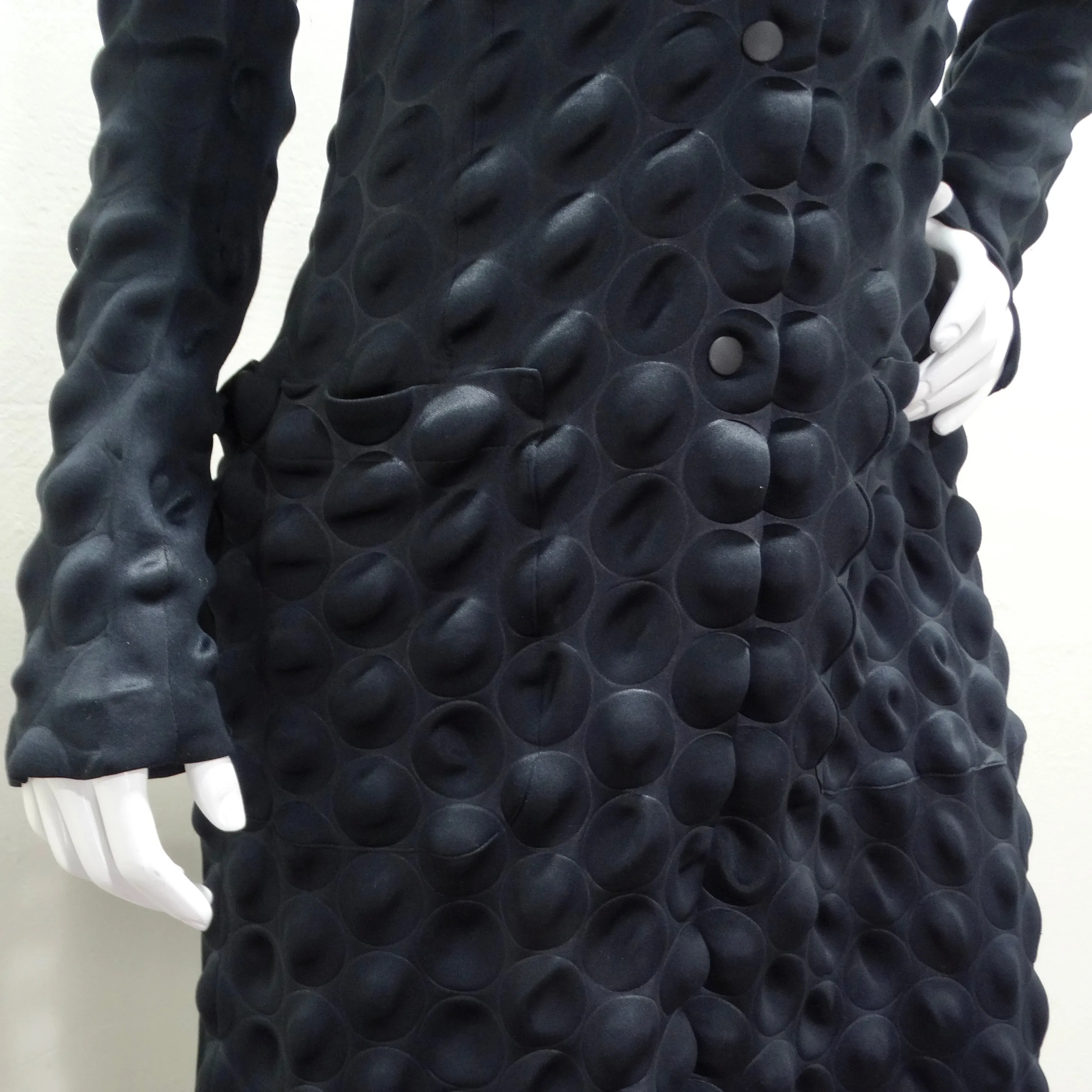 Issey Miyake Black Bubble Coat