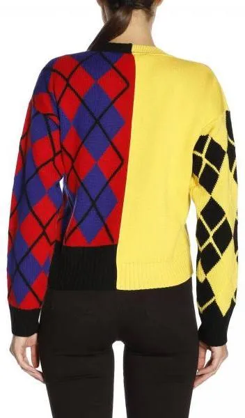 Logo Argyle Print Sweater