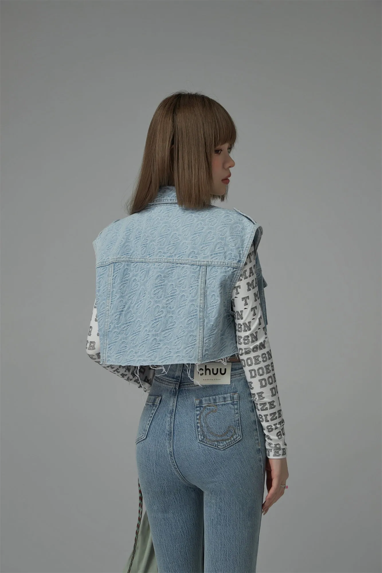 Loose Fit Denim Vest