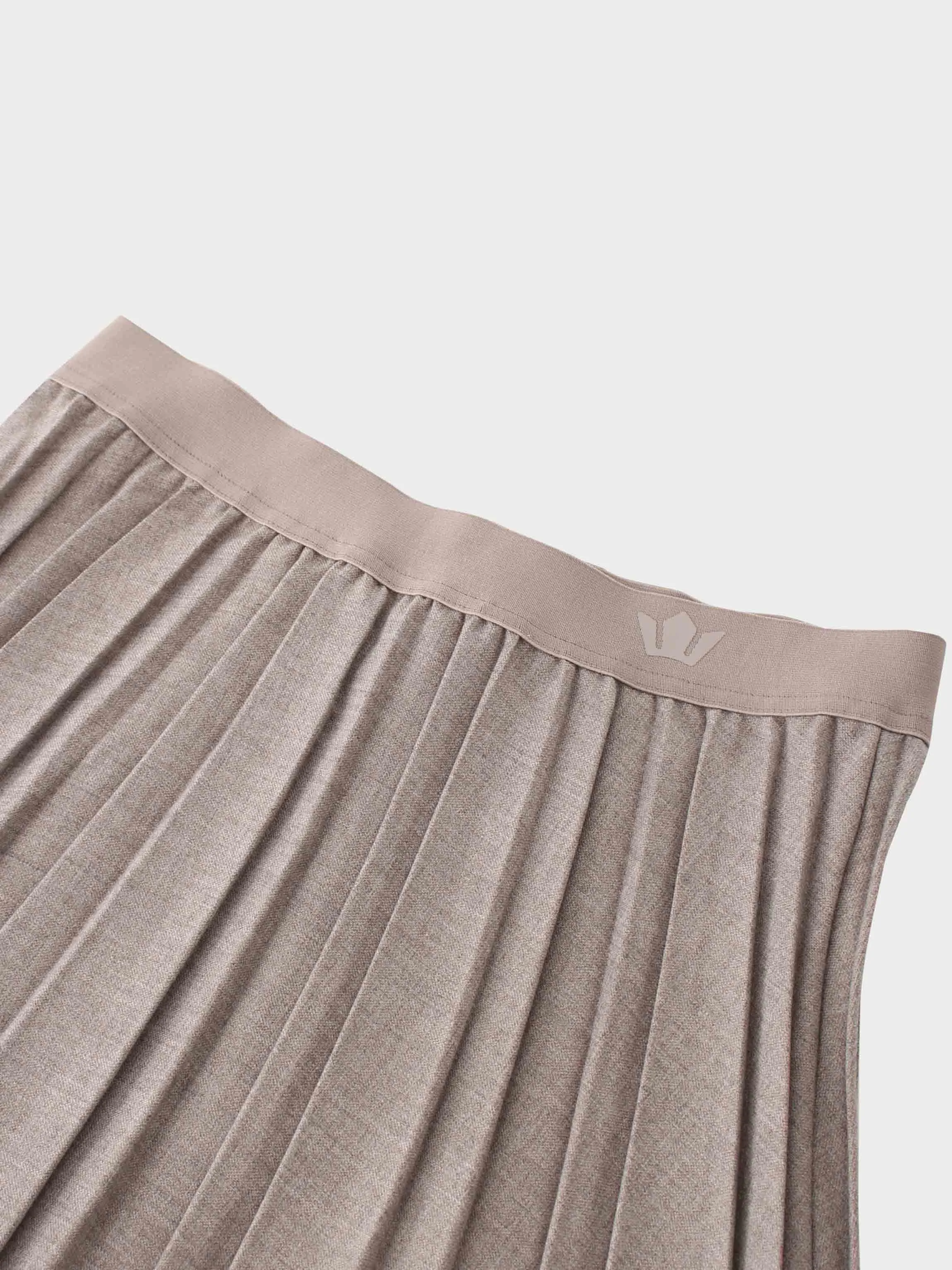 Marni Pleated Skirt-Fawn