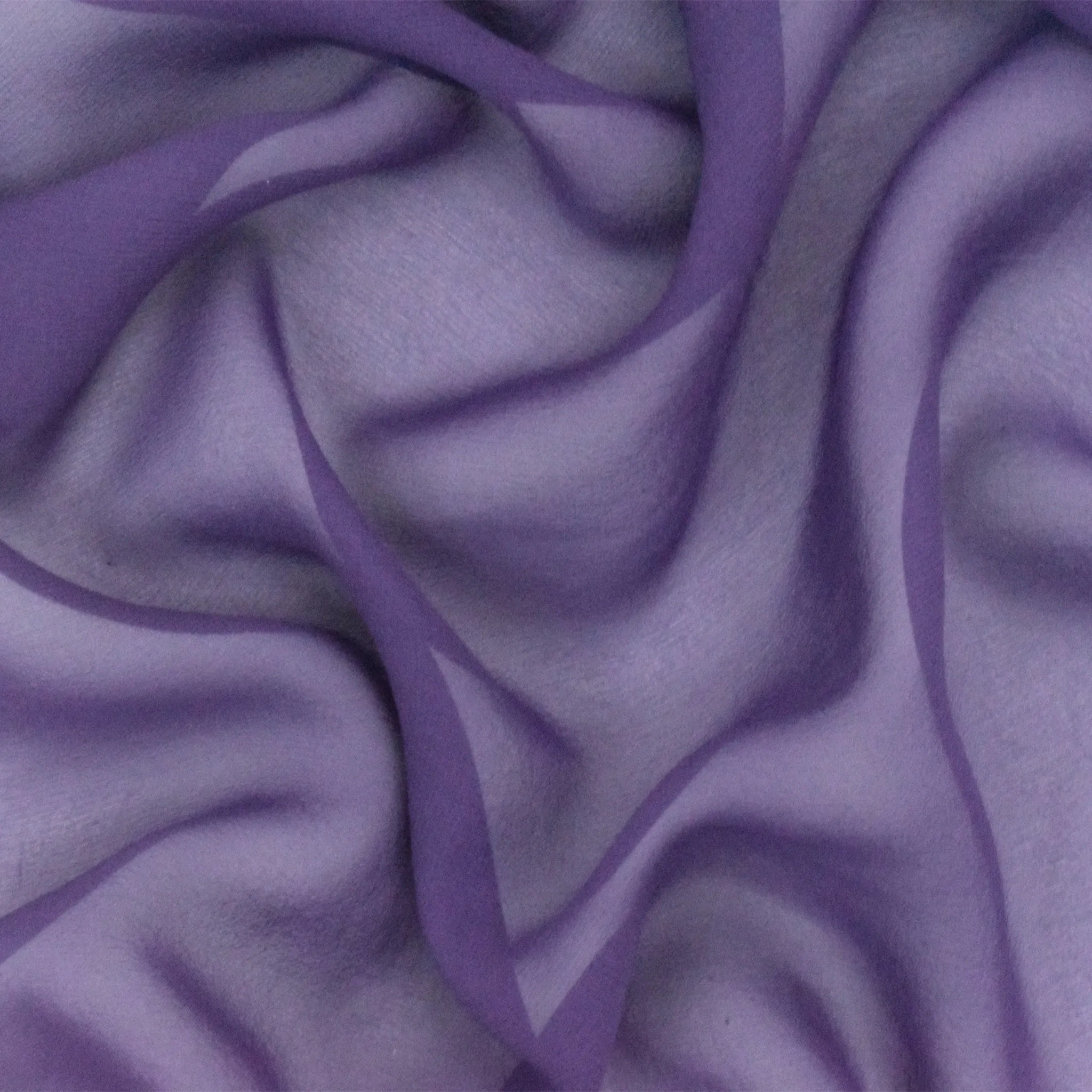 Midnight Purple Silk Chiffon Fabric