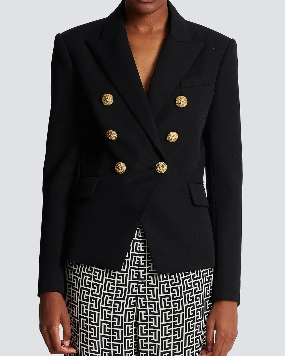 Noir Double Breasted Blazer