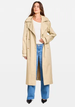 OVERSIZED COTTON TRENCH COAT BUTTER