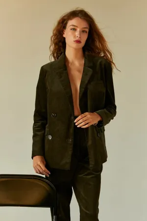 Pierre Corduroy Double Breasted Blazer