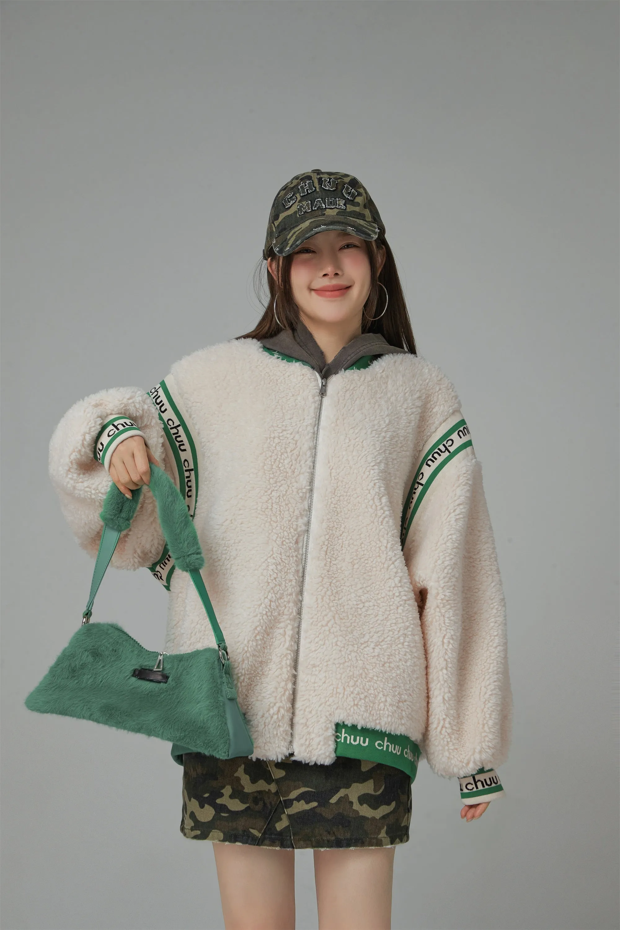 Sheep Fleece Jumper Zip-Up Jacket