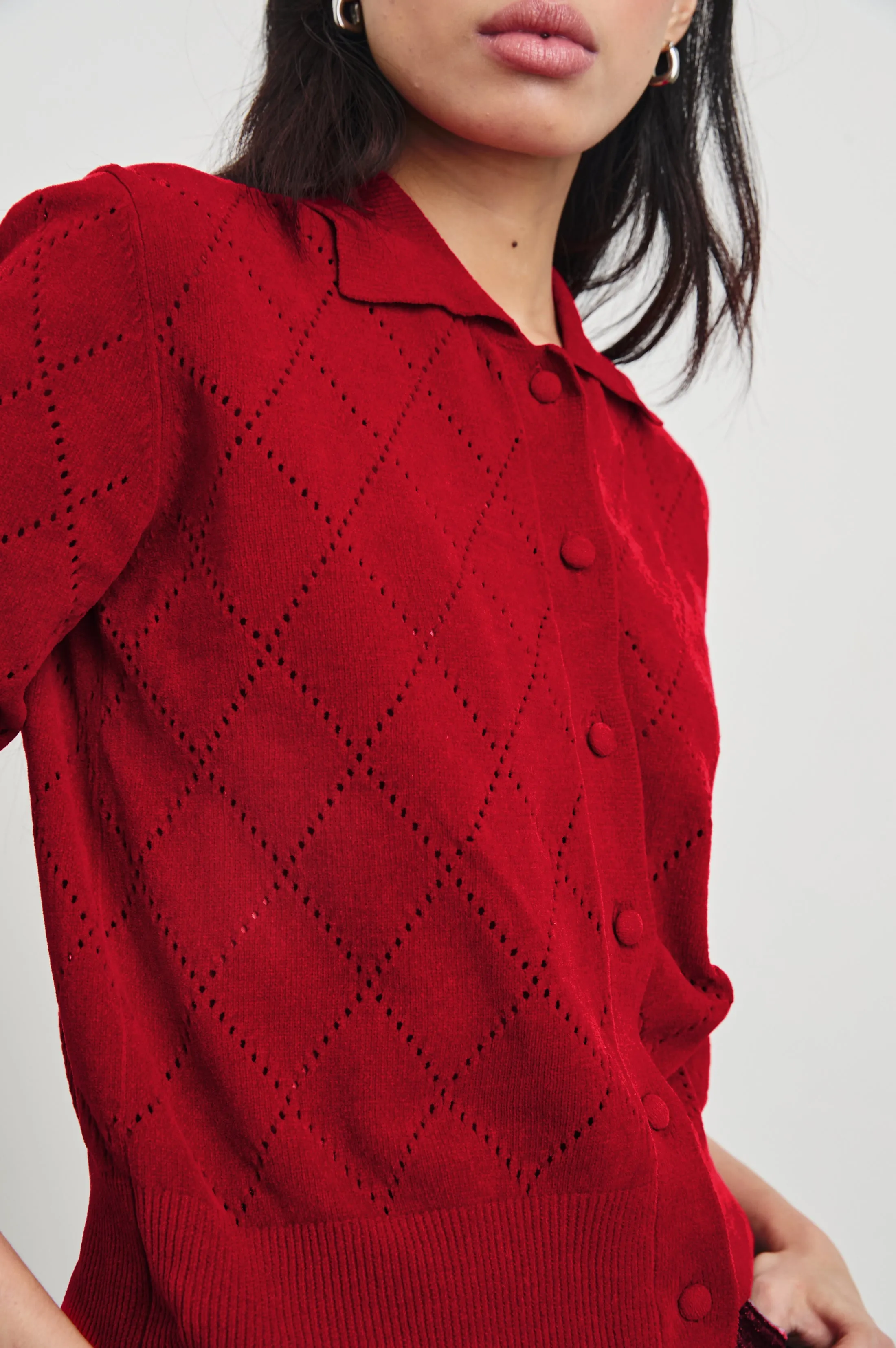 SIMONE CARDIGAN - RED