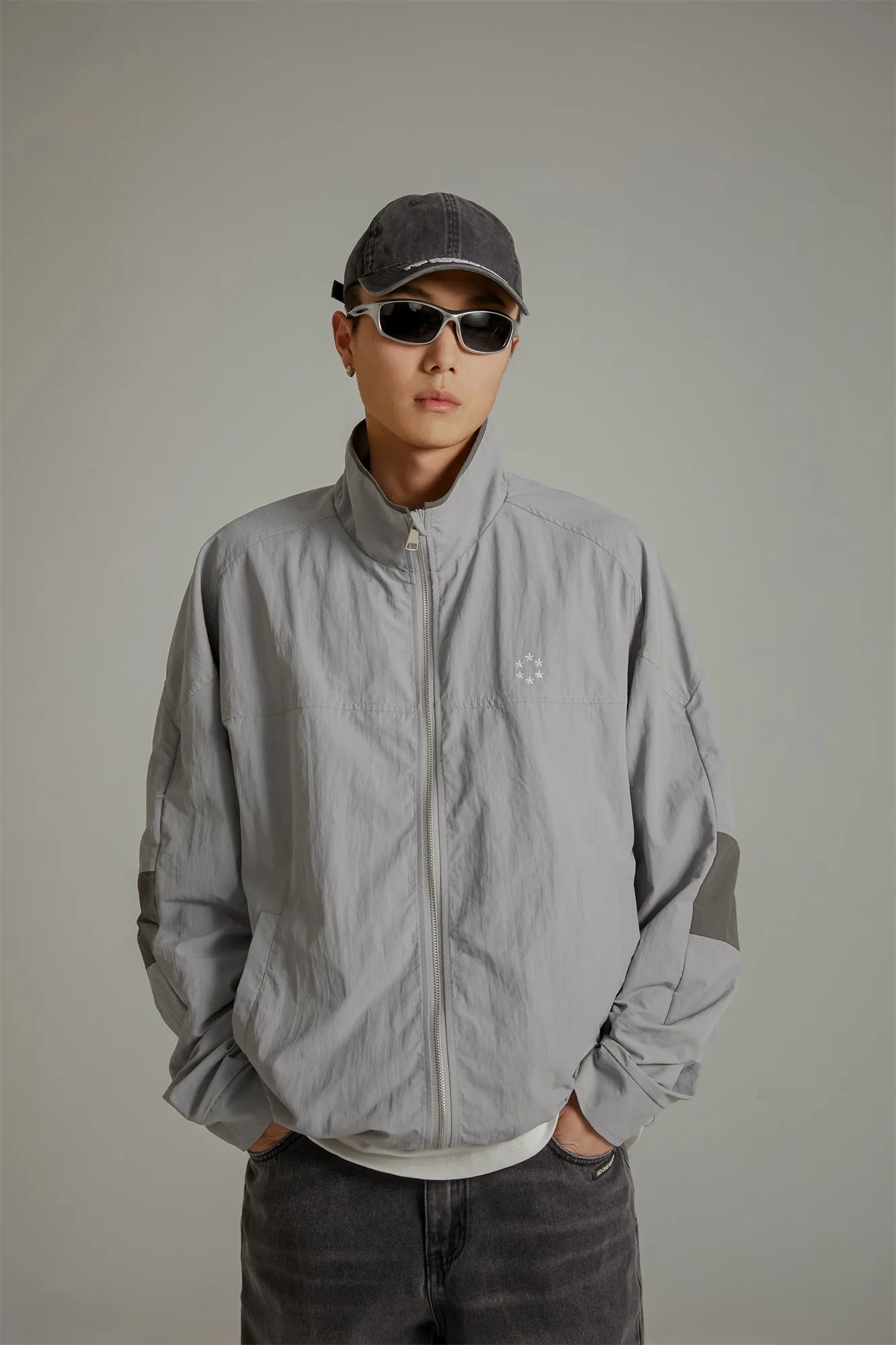 Star Circle Zip-Up Field Jacket