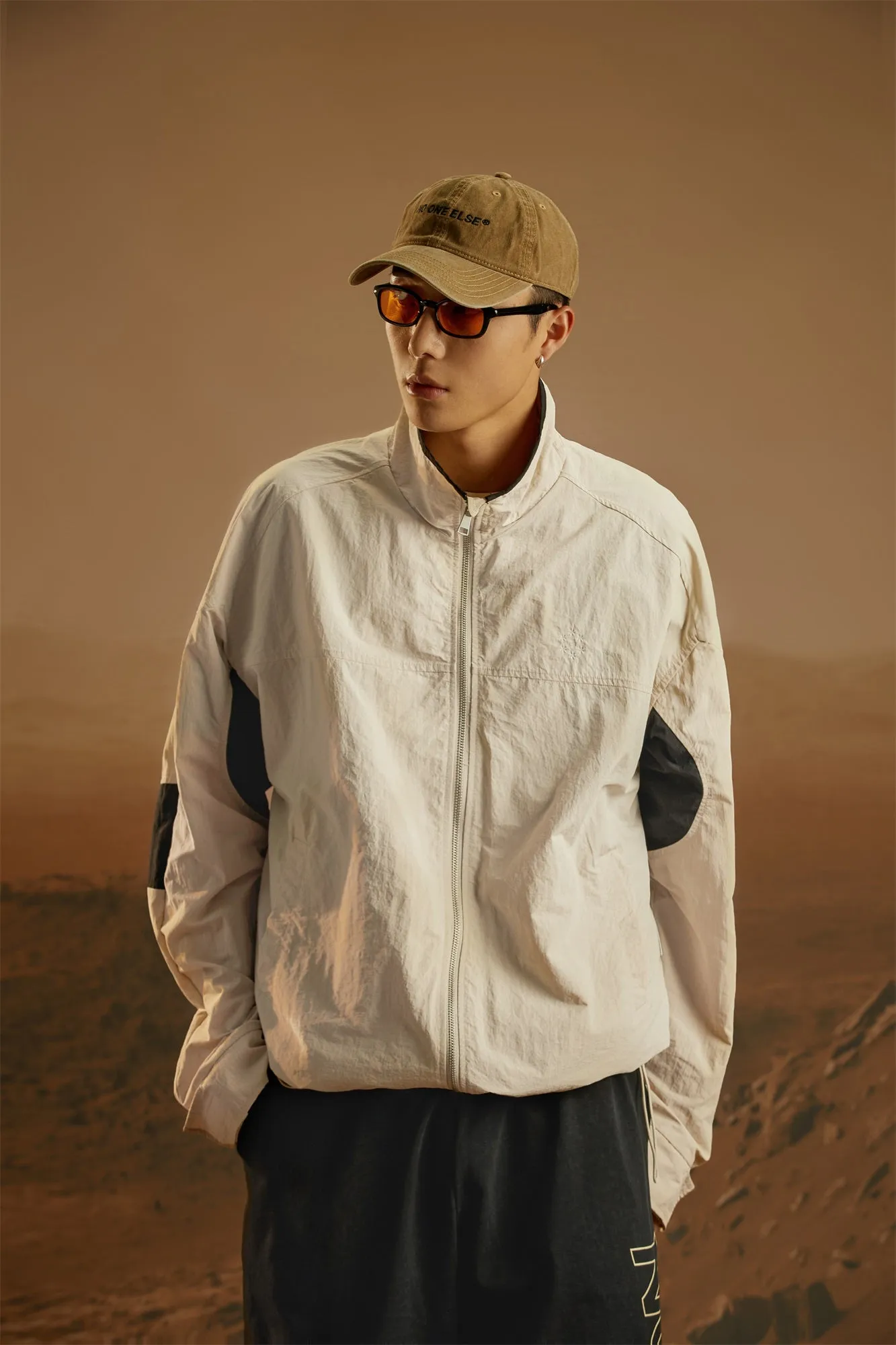 Star Circle Zip-Up Field Jacket