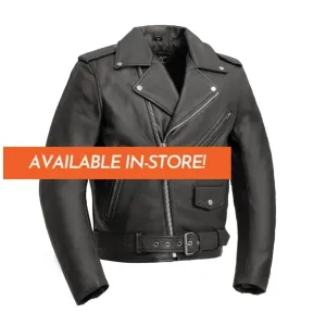 Superstar Men's Motorcycle Leather Jacket  - Extreme Biker Leather