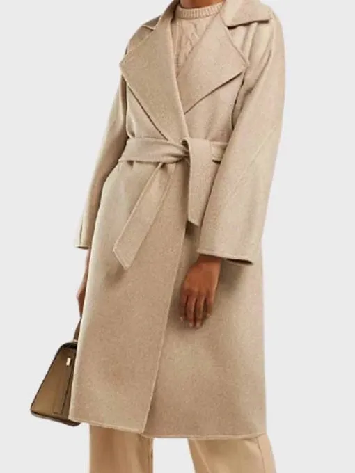 The Undoing Lily Rabe Cream Trench Coat