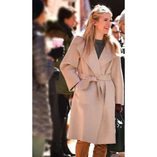 The Undoing Lily Rabe Cream Trench Coat