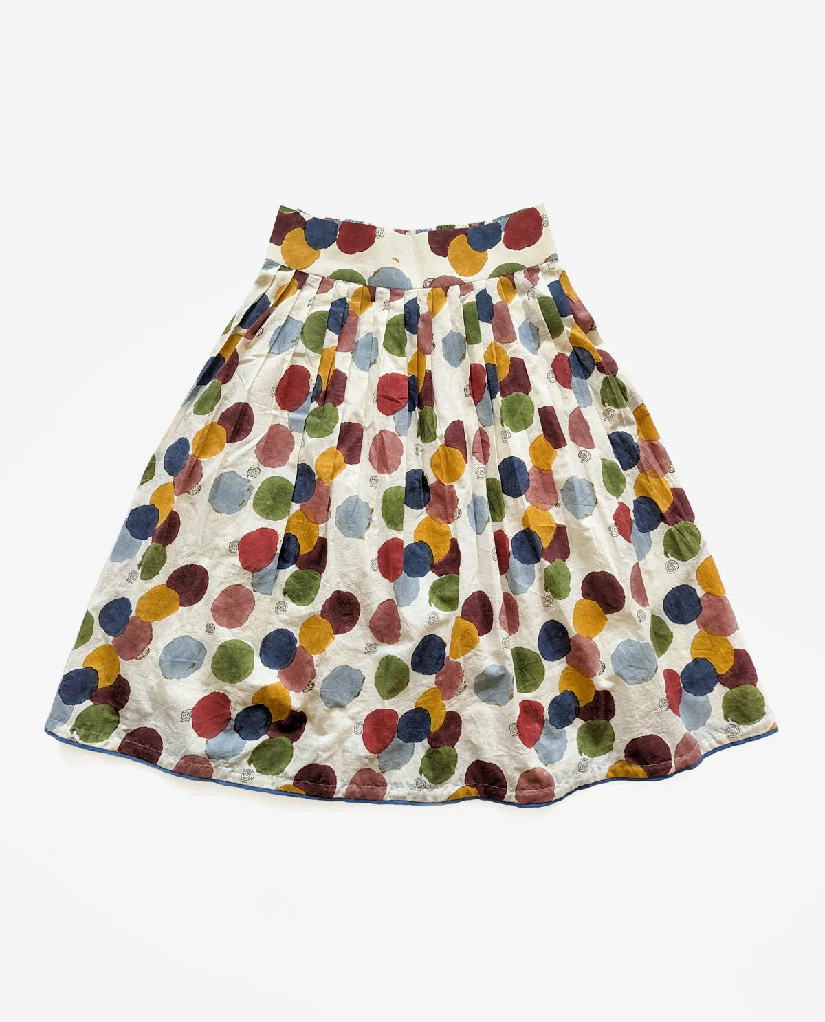 VOID POLKA PLEATED SKIRT