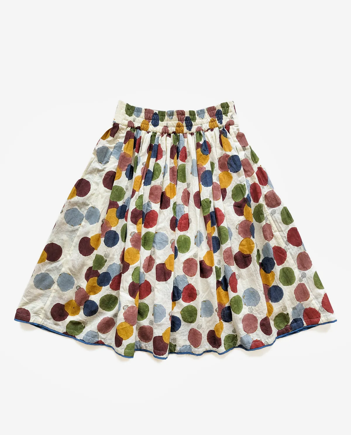 VOID POLKA PLEATED SKIRT